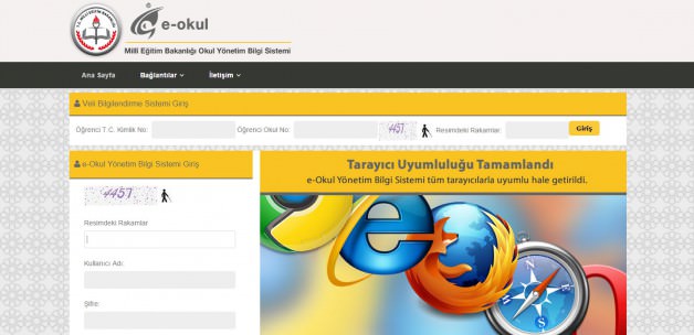 E-Okul Veli Bilgilendirme Sistemi 2015