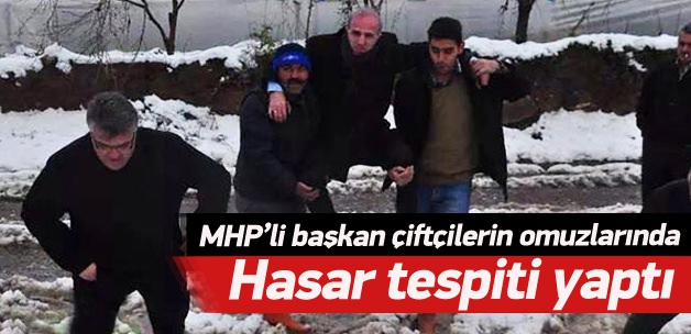 Manisa’da çiftçilerin omuzlarında hasar tespiti