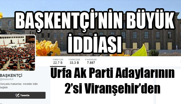 Urfa Ak Parti Adaylarının 2’si Viranşehir’den