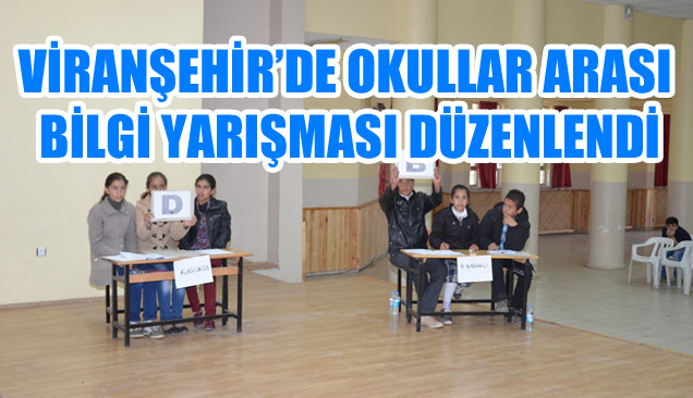 Viranşehir’de Okullar Arası Bilgi Yarışması Düzenlendi