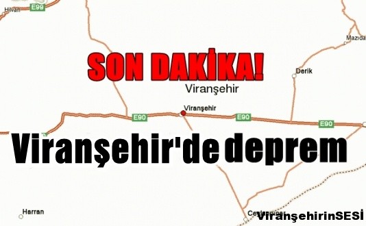 Viranşehir’deki Deprem : Sistem hatası