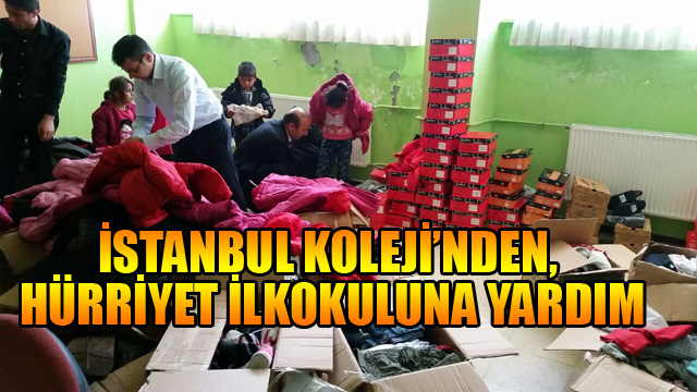 İstanbul Koleji’nden Hürriyet İlkokuluna Yardım