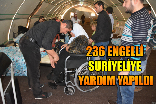 236 Engelli Suriyeliye Yardım Yapıldı