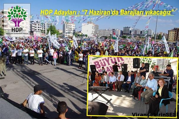 HDP Viranşehir’de Miting düzenledi