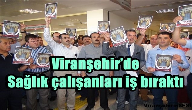 Viranşehir Sağlık Emekçilerinden eylem