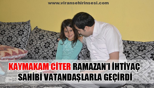 Ramazan’ı İhtiyaç Sahibi Vatandaşlarla Geçirdi