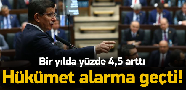 Yüzde 4.5 arttı! Hükümet alarma geçti