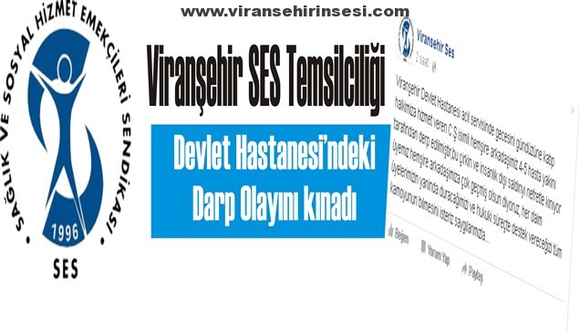 Viranşehir SES’ten Kınama