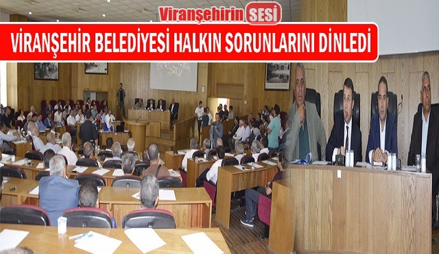 Viranşehir Belediyesi Halkın Sorunlarını Dinledi