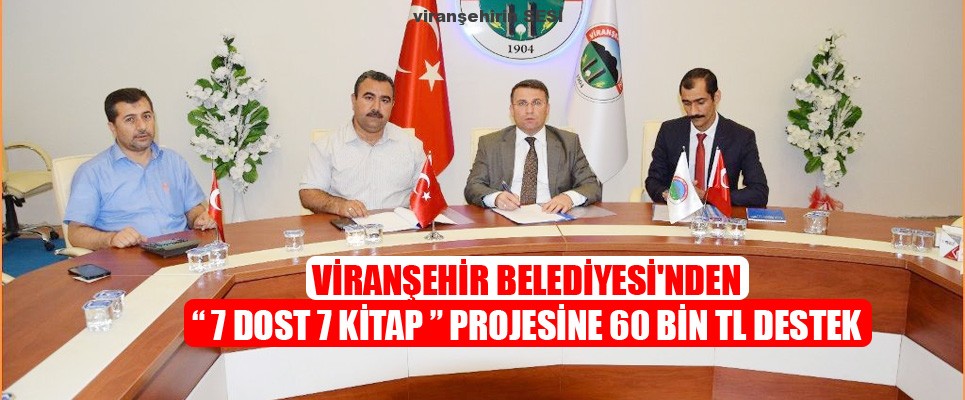 Viranşehir Belediyesi’nden  7 Dost 7 Kitap Projesine 60 Bin TL Destek