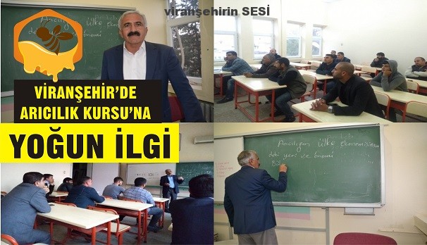 VİRANŞEHİR’DE ARICILIK KURSU’NA YOĞUN İLGİ