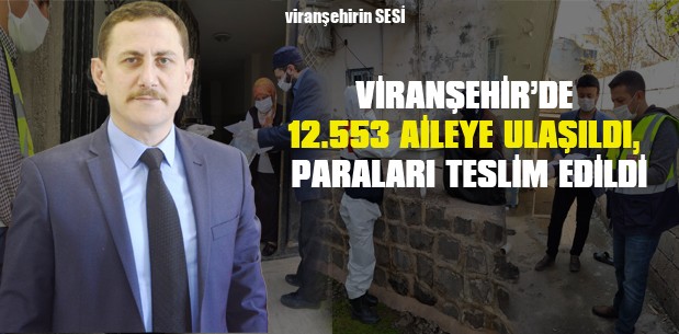 Viranşehir’de 12.553 Aileye Ulaşıldı, Paraları Teslim Edildi