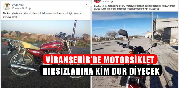 Bir Ayda İki Motosiklet Çaldırdı